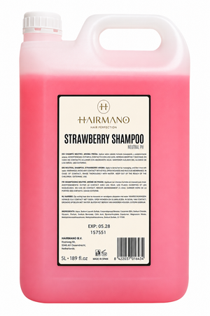 Hairmano Strawberry Shampoo 5 liter - Hairwaxshop