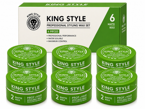 King Style Aqua Styling Matte Wax 6 stuks - Hairwaxshop