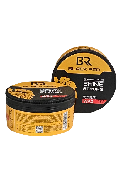 Black and Red Flaming Finish Shine Strong Wild Wax 100 ml