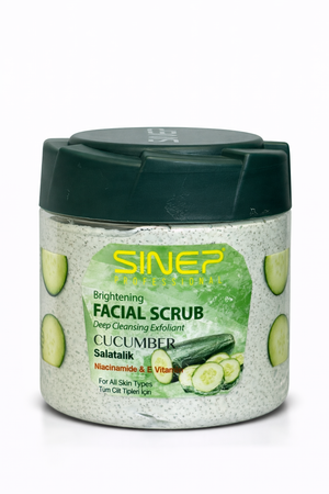 SINEP BRIGHTENING CLEANSING FACE SCRUB DEEP CLEANSING EXFOLIANT CUCUMBER 400ML